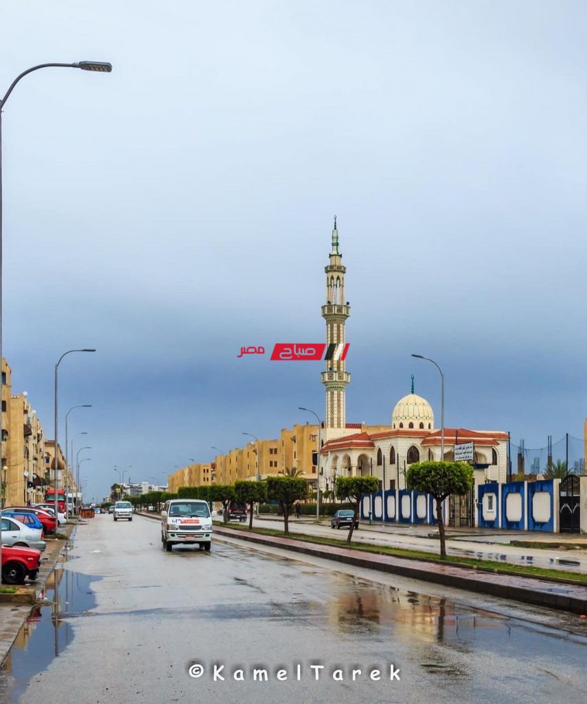 سقوط امطار غزيرة على دمياط تصوير كامل طارق