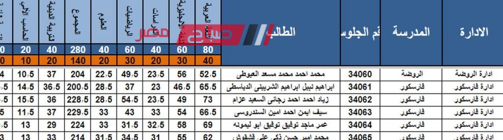 نتيجة الصف الثالث الإعدادي بالاسم ورقم الجلوس في دمياط 2024 الآن