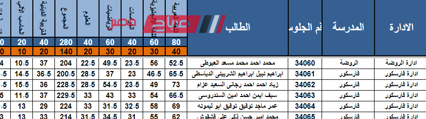 رسميا اعلان نتيجة الشهادة الاعدادية بدمياط الترم الاول 2024 رابط سريع